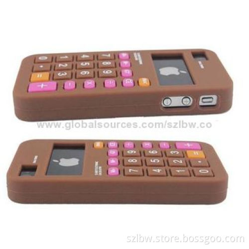 3D Calculator Silicone Cover Case for iPhone 5, Custom Made